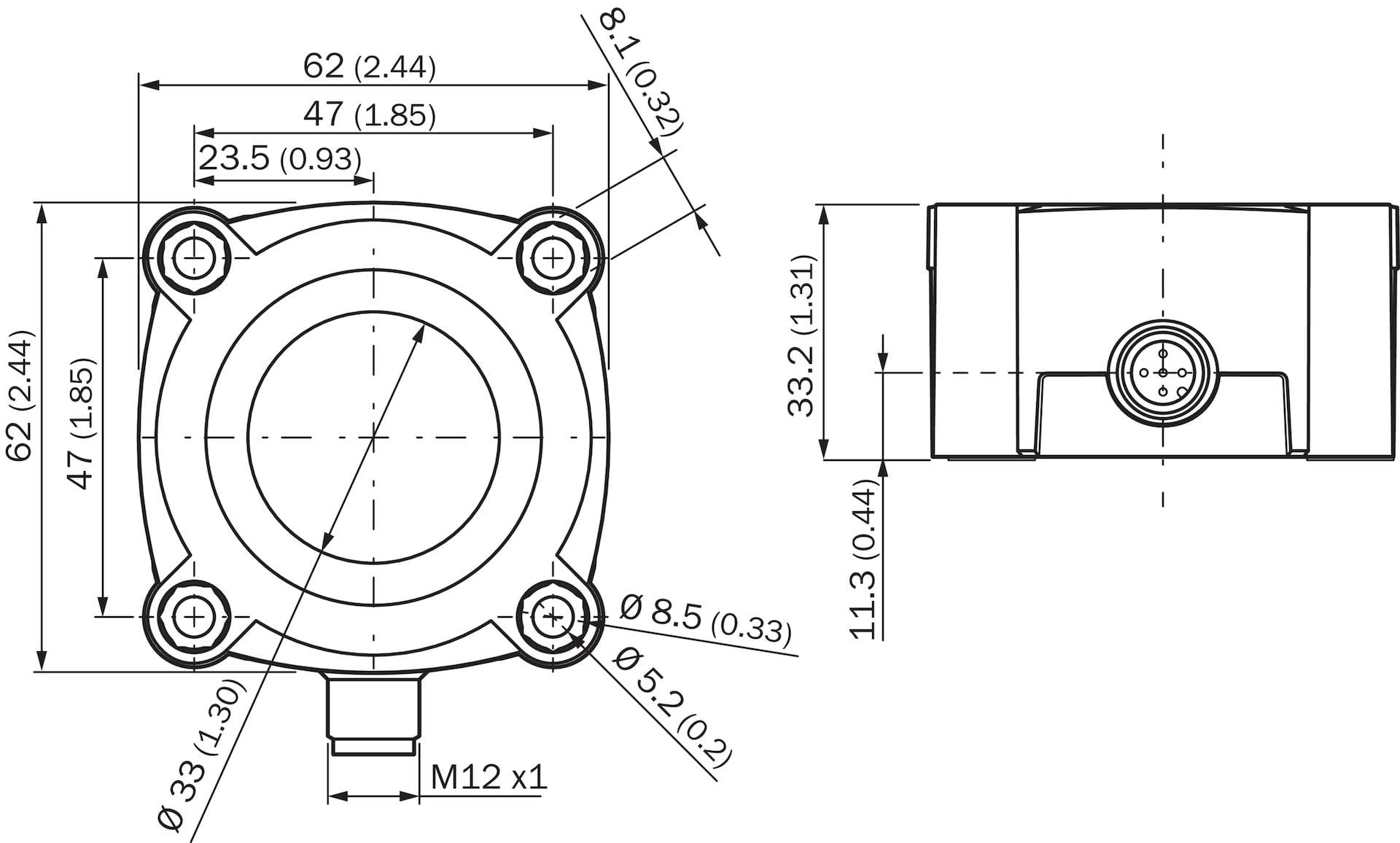 Sick UC30-21416B, Ultraschall-Abstandssensor, P/n: 6068452-2