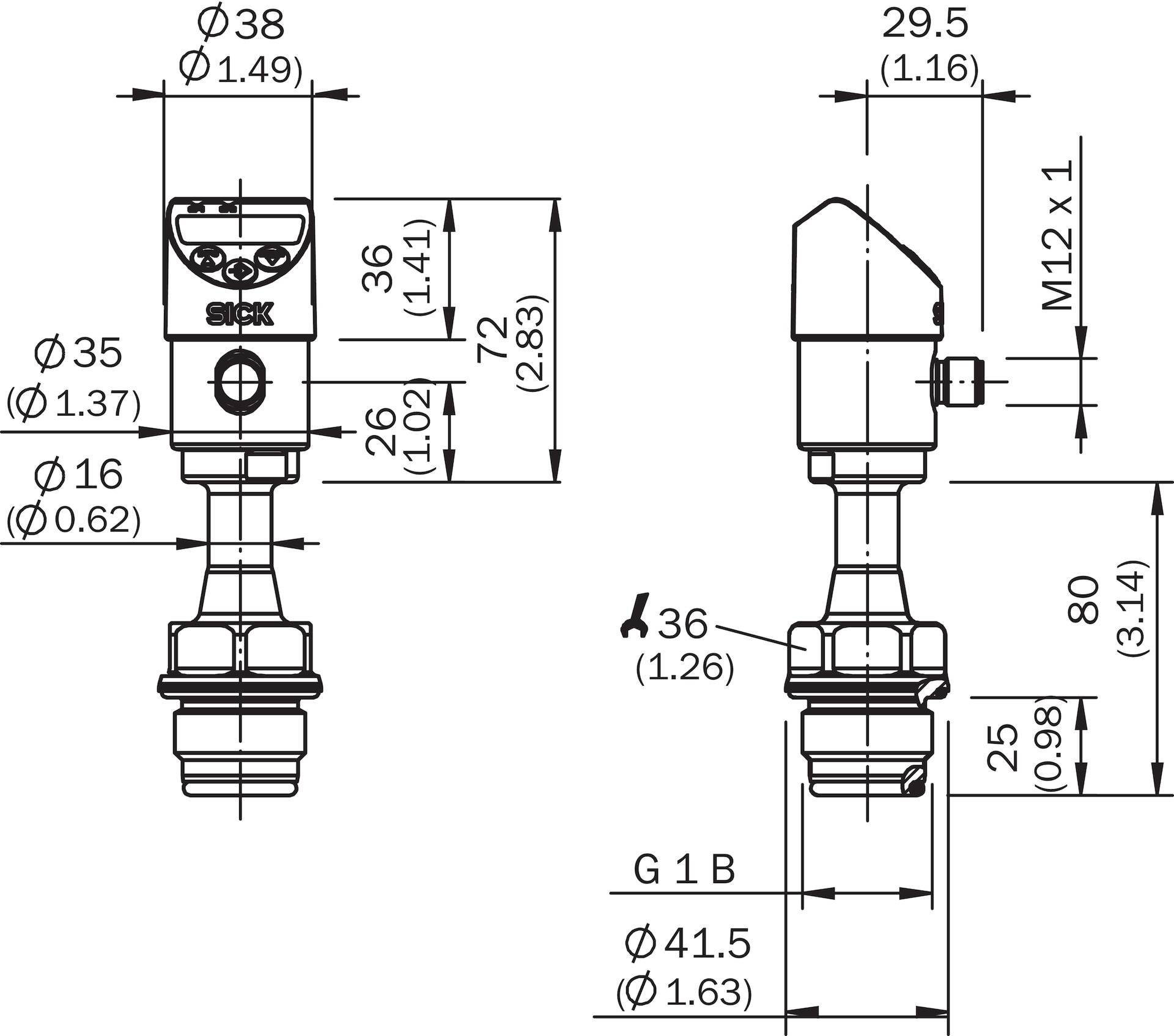 Sick PBSH-CB016SHGEEQ5A0Z, PBS Hygienic, P/n: 6082811-1
