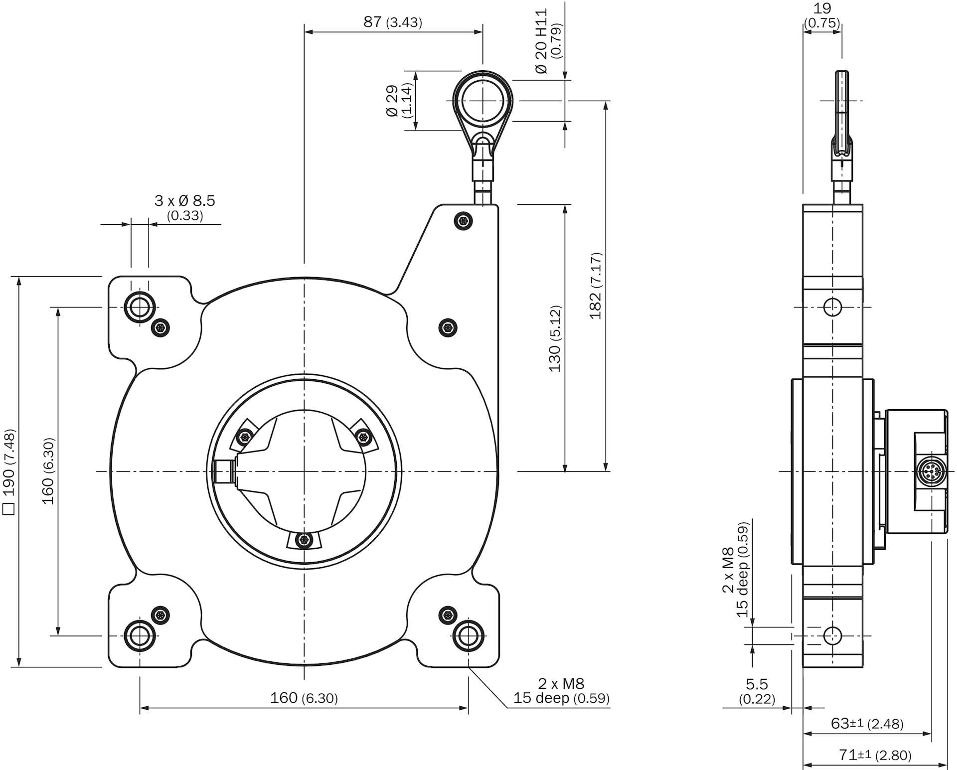 Sick Seilzug-Encoder PFG19-E1CM1029-2