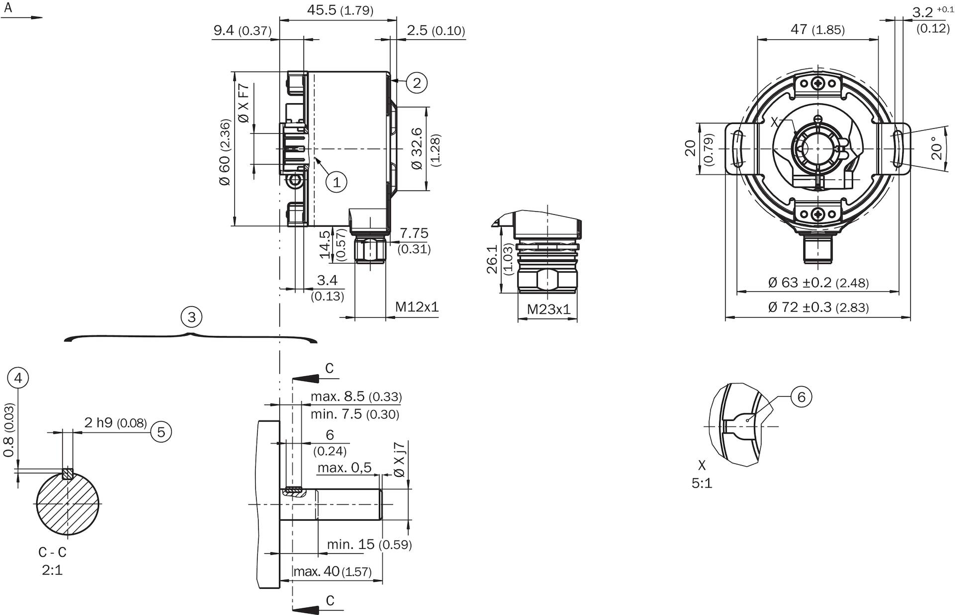 Sick AFM60S-BDKA04096, Sicherheits-Encoder, P/n: 1135068-1