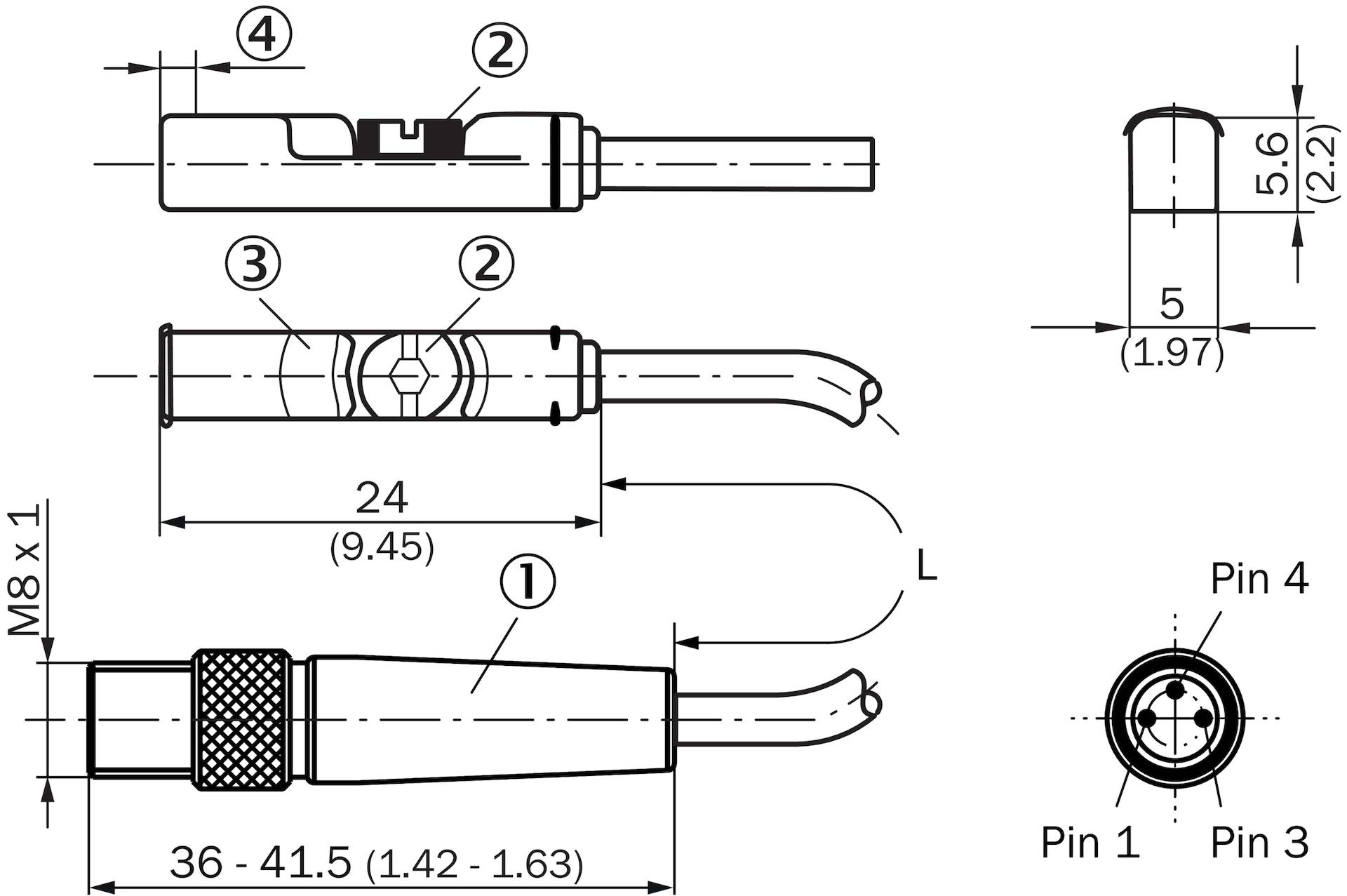 Sick Sensor für T-Nut-Zylinder MZT8-03VPS-KR0-1