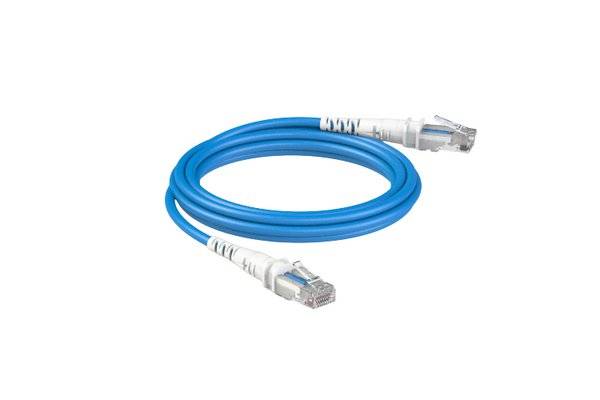 Patchsee ThePATCHCORD RJ45 Patchkabel Cat. 6A, U/UTP, extra dünn, blau, 0,6 m-0