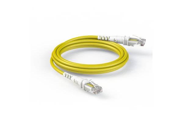 ThePATCHCORD RJ45 Patchkabel Cat. 6A U/UTP extra duenn gelb - Netzwerk - CAT 6a-0
