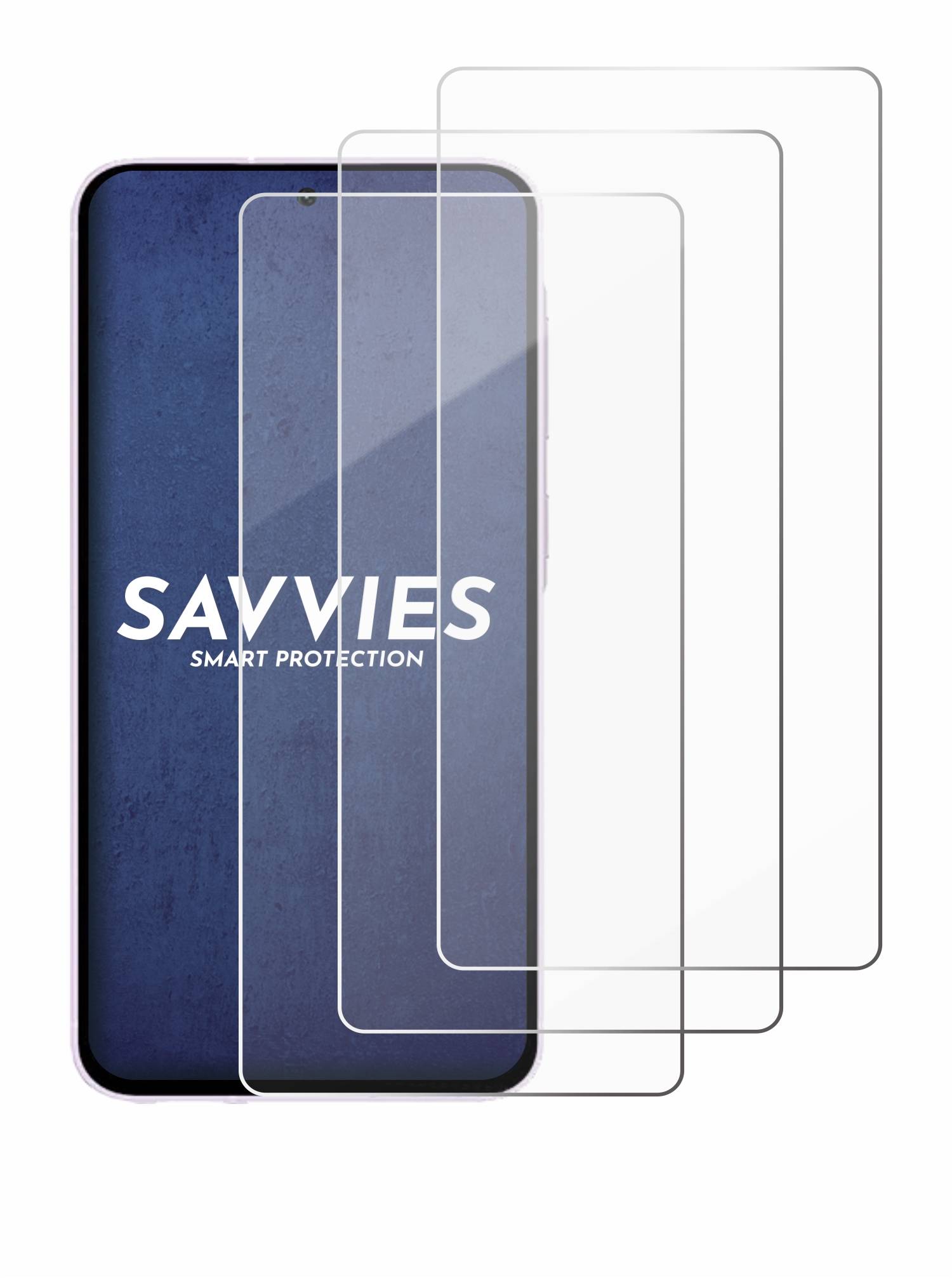 3x Savvies Schutzglas für Samsung Galaxy A56 5G Enterprise Edition / A36 5G Enterprise Edition Echtglas 9H-Härte klar-4