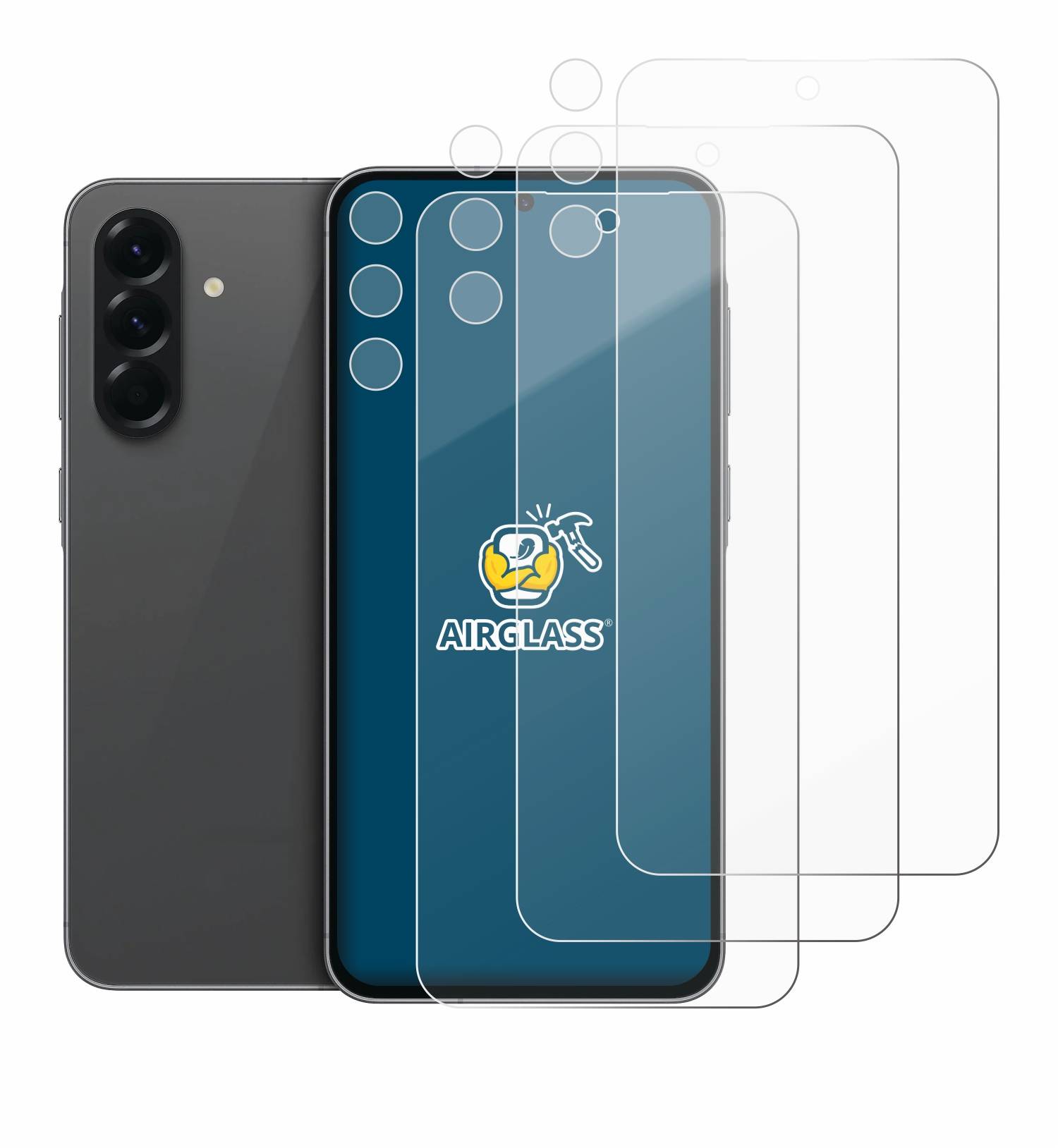 3x BROTECT Schutzglas für Samsung Galaxy A56 5G Enterprise Edition (Display+Kamera) Schutzfolie Panzer Folie Glas klar-4