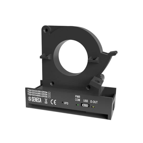 SENECA T201DCH300-OPEN, AC/DC-Stromwandler (± 300 A) aufschaltbar mit Hall-Effekt TRMS mit 0,10 V Ausgang