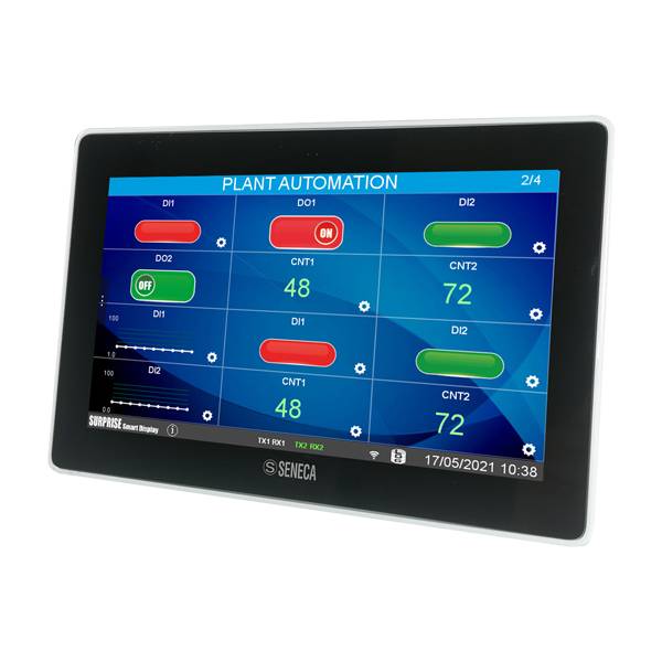 SENECA SSD-0-0-0-0, Erweiterte Touchscreen-HMI mit integrierter E/A-0