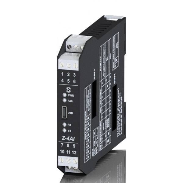 SENECA Z-4AI, 4-CH Analogeingangsmodul / RS485 ModBUS RTU
