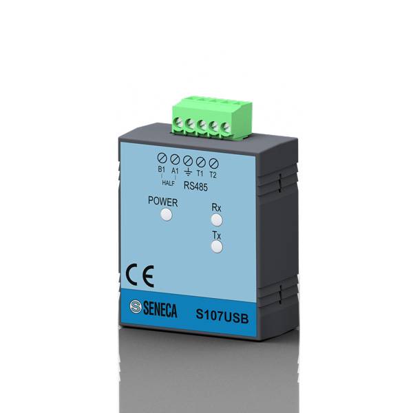 SENECA S107USB, Asynchroner und optoisoliert serieller Konverter RS485/USB, tragbare Version