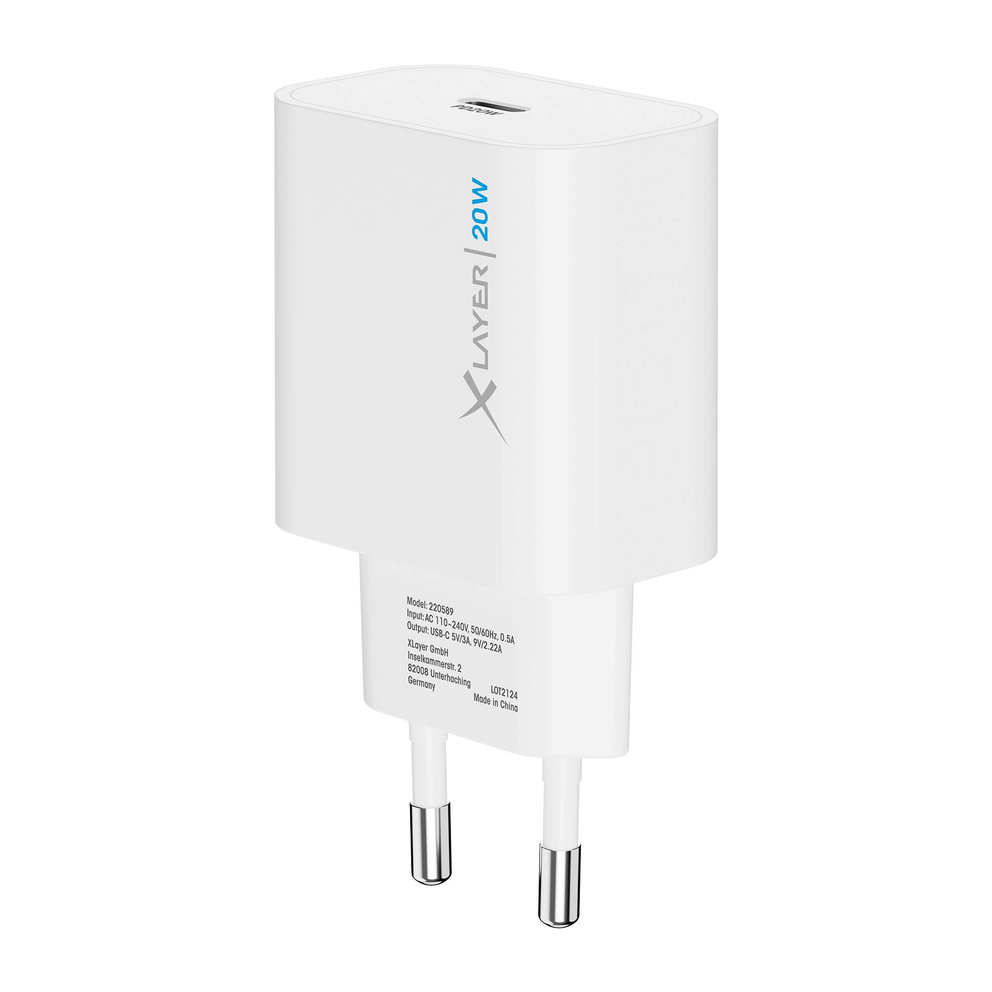 Ladegerät XLayer Universal Ladegerät 20W USB Typ C weiß-1