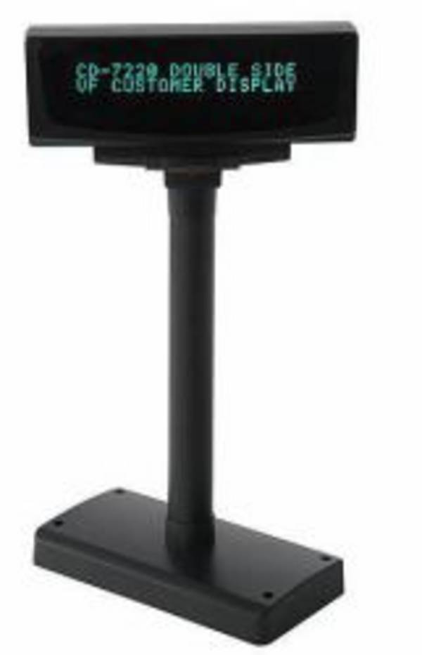 PARTNER TECH CD-7220 Customer Pole Display VFD 2 Line 20