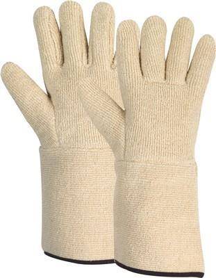Hitzehandschuh TerryHeavy Uni BW-Boucle weiß Stulpe C2 RQE9607A-0