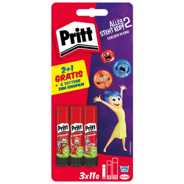 Klebestift Alles steht Kopf 2 11g 3St
