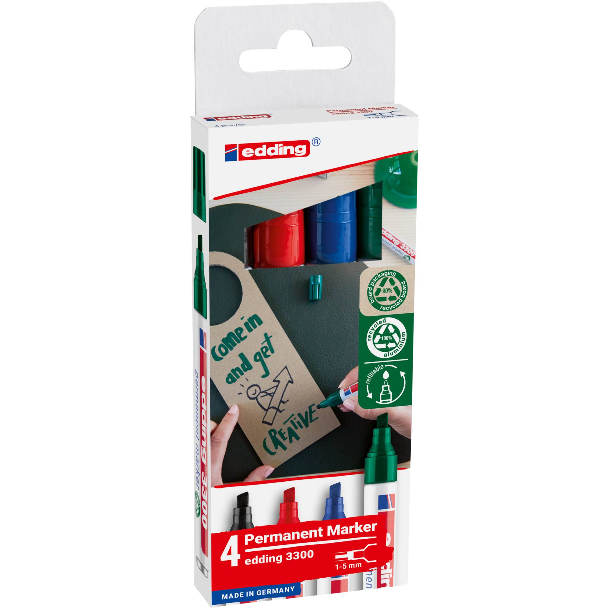 Permanentmarker 1-5mm sort 4St-0