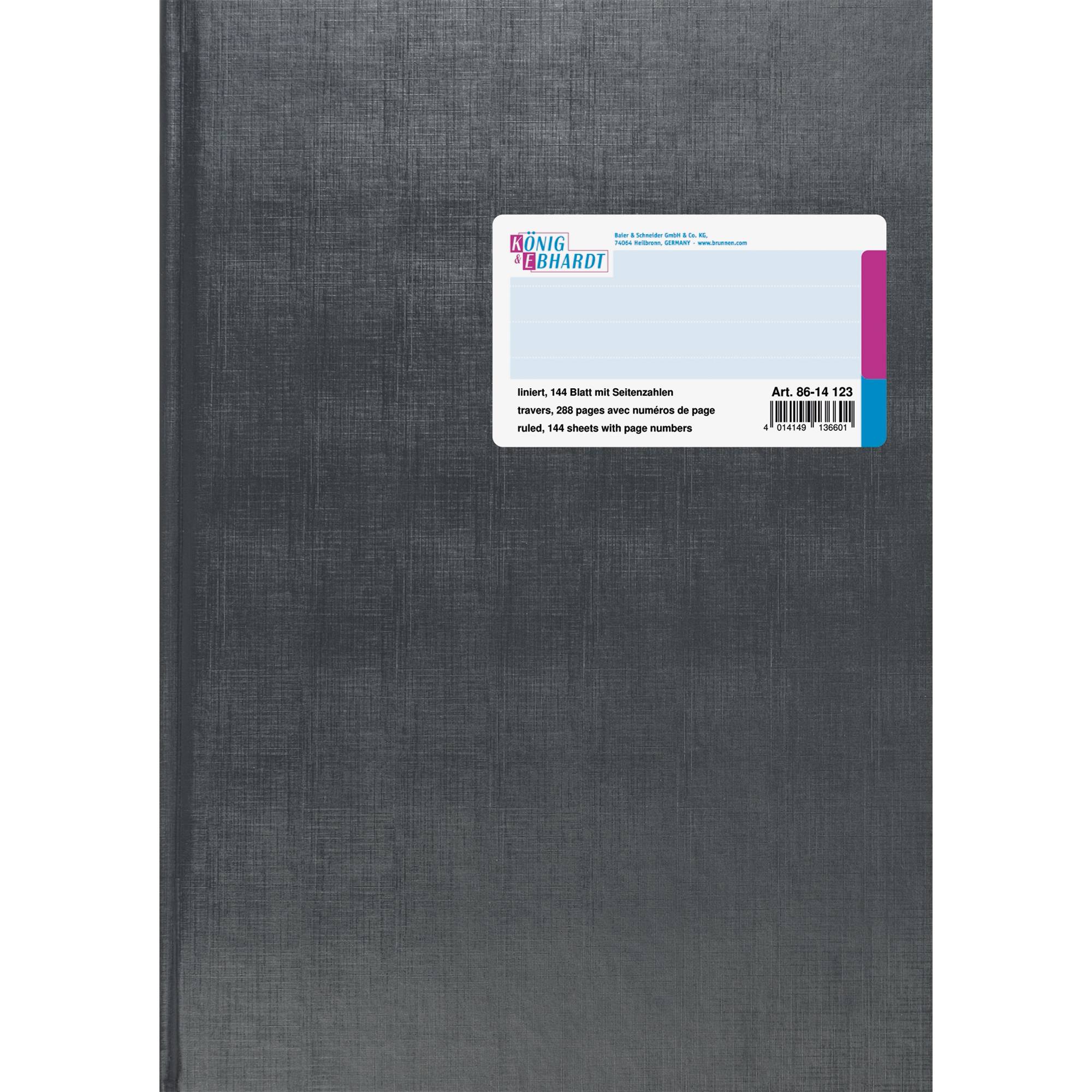 Geschäftsbuch A4 liniert 144Blatt blau-0