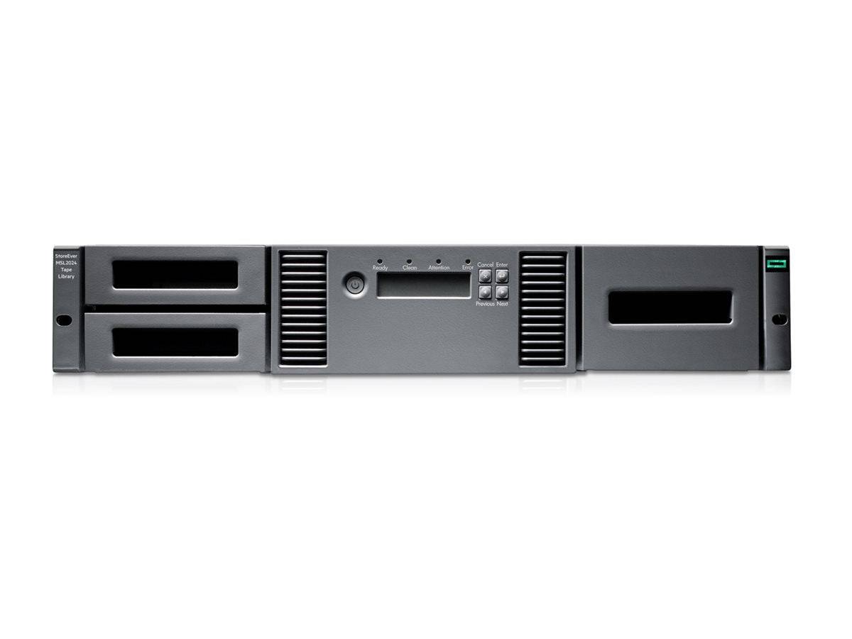 HPE StoreEver MSL2024 - Bandbibliothek - 288 TB / 720 TB - Steckplätze: 24 - LTO Ultrium (12 TB / 30 TB)-1