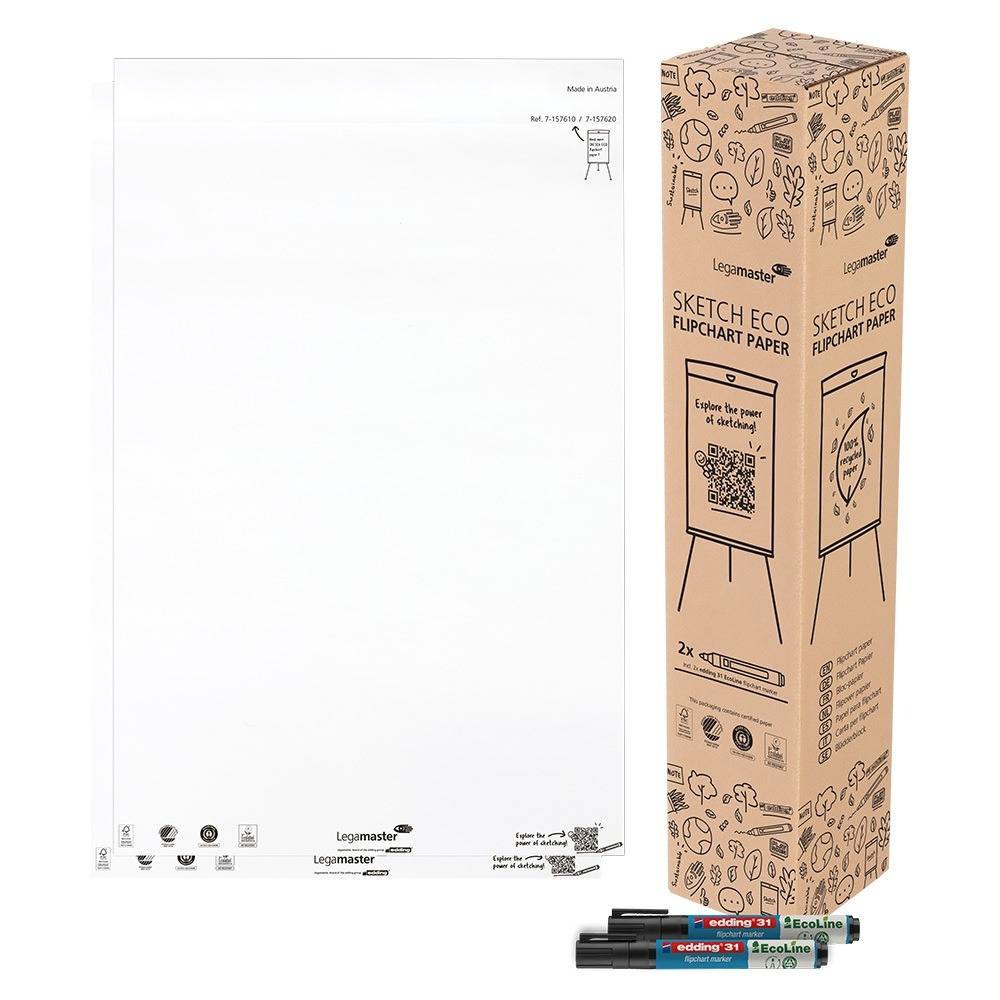 Papierblock SKETCH ECO 7-157620 blanco 2x50 Blatt-3