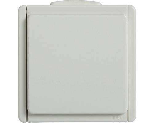 Feuchtraum Steckdose Aufputz IP54 polarweiß Standard IP54-0