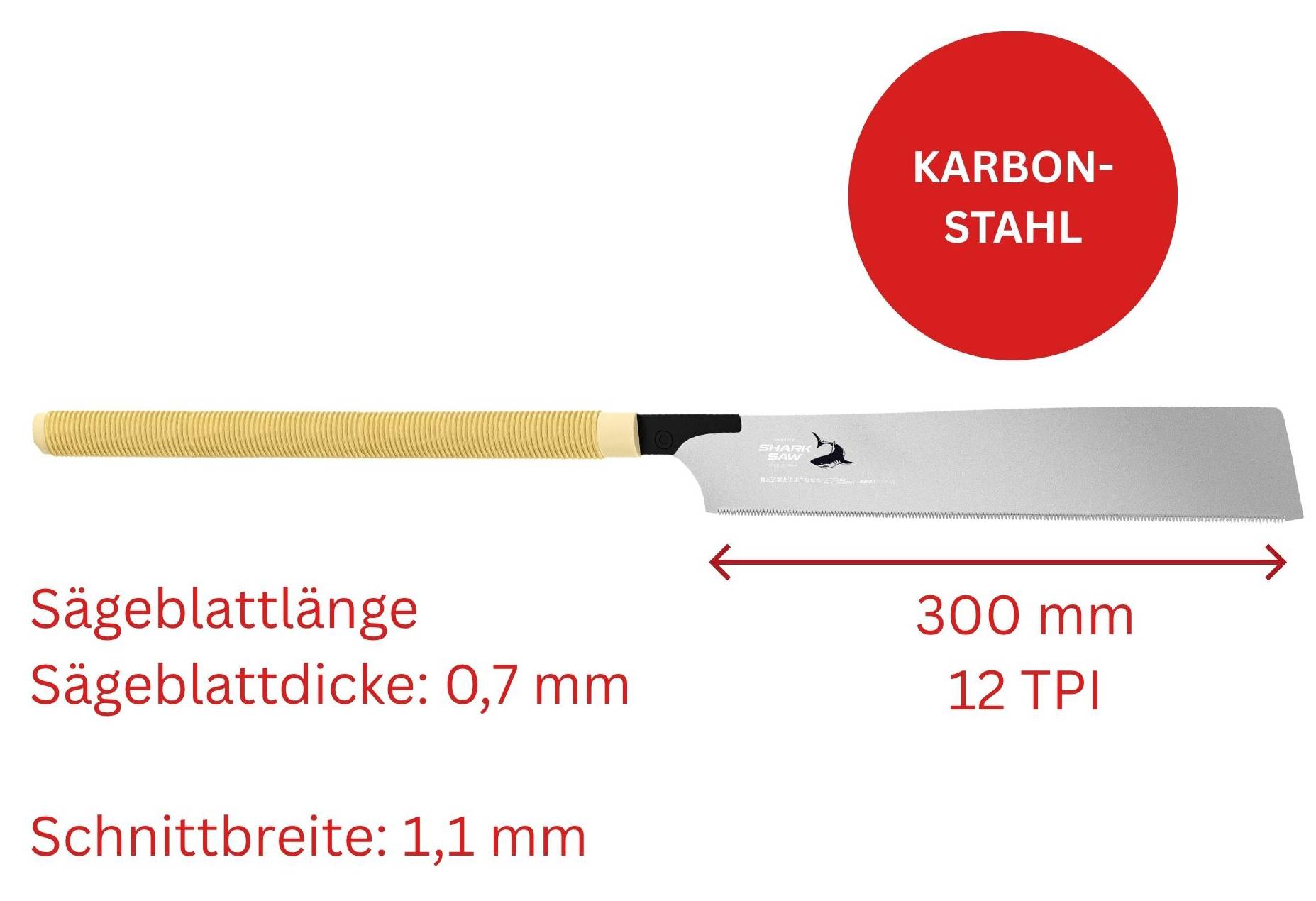 FAMEX 5542 Japansäge Kataba 300mm - Handsäge mit 12 Zähne pro Zoll - PROFESSIONAL-0