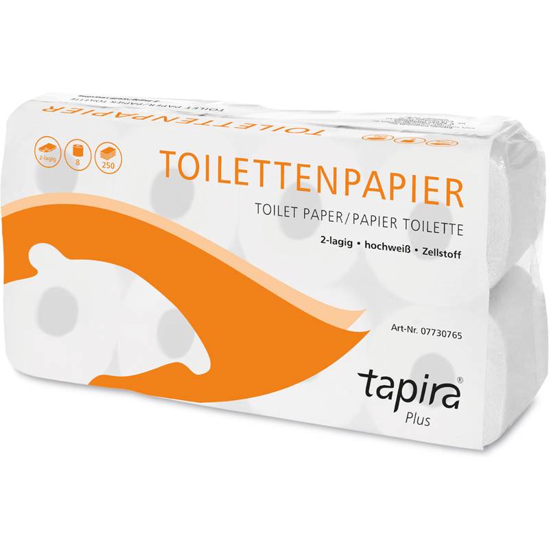 Tapira Toilettenpapier Plus, 2-lagig, weiß