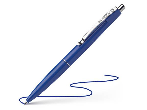 Office - Clip - Clip-on-Einziehkugelschreiber - Nachfüllbar - Blau - Medium