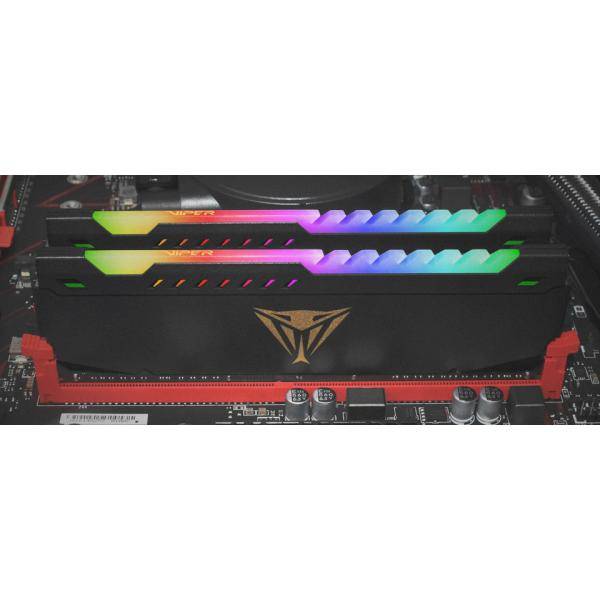 Patriot Extreme Performance Viper Steel RGB - DDR4 - Kit - 16 GB: 2 x 8 GB - DIMM 288-PIN - 3200 MHz / PC4-25600-3