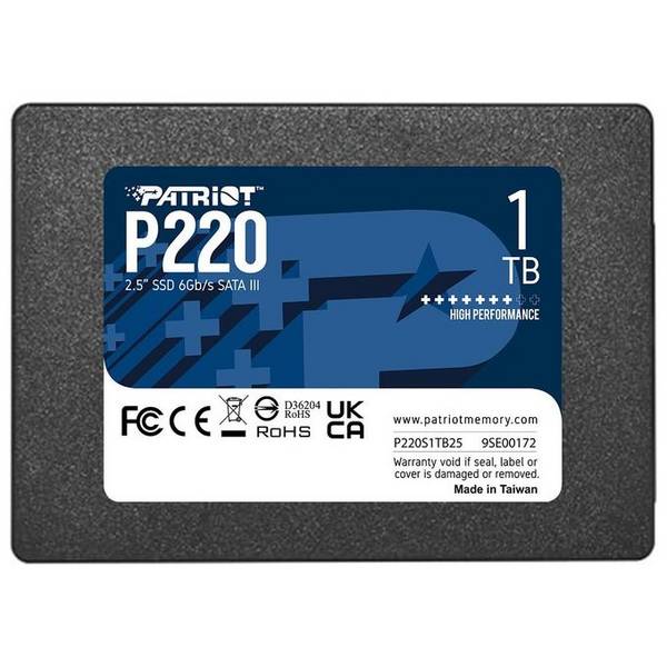 Patriot P220 - SSD - 1 TB - intern - 2.5"" (6.4 cm)