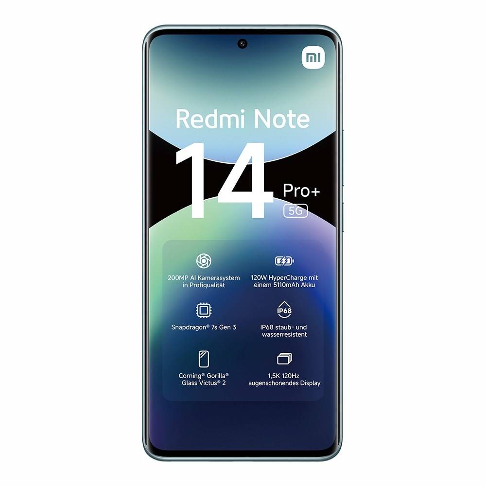 Xiaomi Redmi Note 14 Pro+ 5G, 16,9 cm (6.67"), 2712 x 1220 Pixel, 8 GB, 256 GB, 200 MP, Blau-2