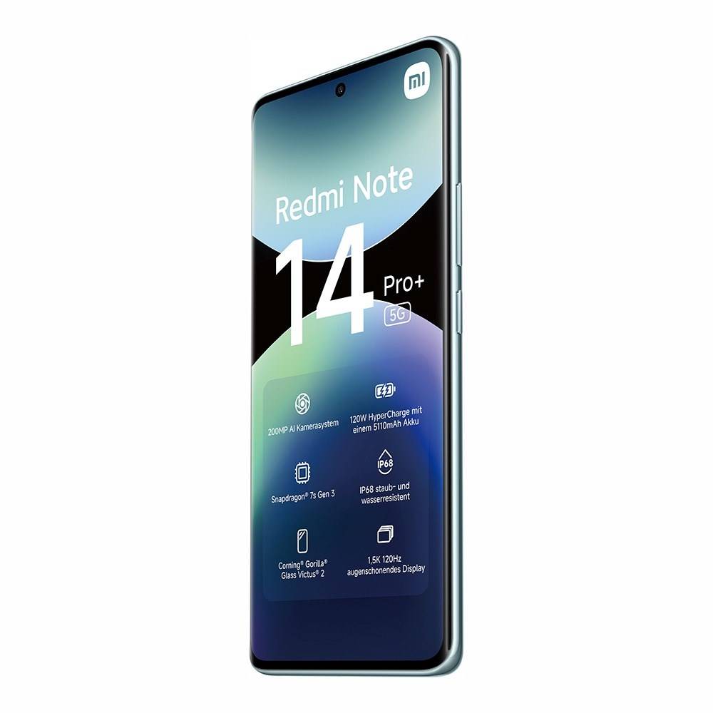 Xiaomi Redmi Note 14 Pro+ 5G, 16,9 cm (6.67"), 2712 x 1220 Pixel, 8 GB, 256 GB, 200 MP, Blau-4