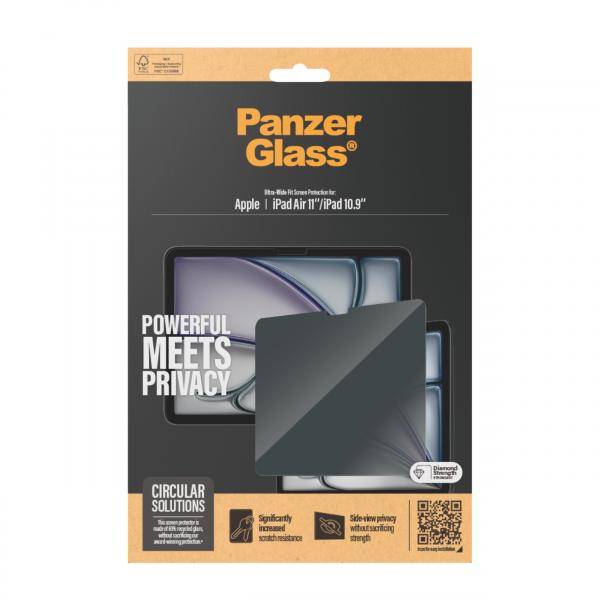 PanzerGlass ® 2-Way Privacy Screen Protector iPad Air 11'' (2024-2025) | 11 (2025) | 10.9'' | Fit-2