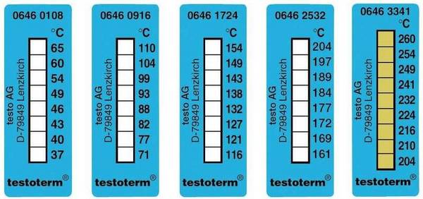 Testo Temperatur-Messstreifen 50 x 18 mm 0646 1724