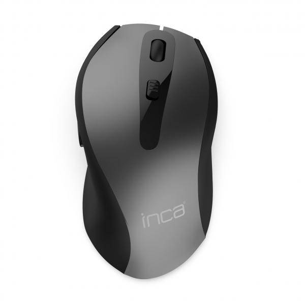 INCA Wrls Maus Ergo/1600DPI/6Tasten/Laser/2.4GHzUSB-A sw retail Eingabe / Ausgabe Mäuse &-0
