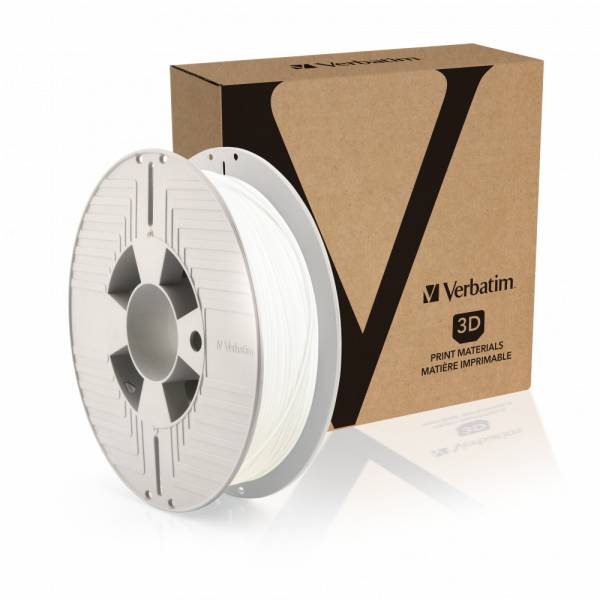 Verbatim Tefabloc Weiß 500 g 190 m TPE-Filament 3D Thermoplastic Elastomer TPE White 20 mm/sec 14000 kPa 230 øC-1