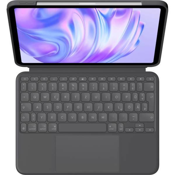 Logitech Combo Touch - Tastatur und Foliohülle - Graphite Apple 11-inch iPad Pro (M4) - TL: UK, QWERTY-1