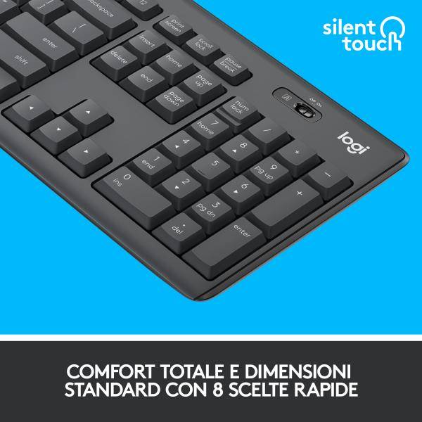 Logitech MK295 Silent - Tastatur-und-Maus-Set - TL: Italienisch, QWERTY-2