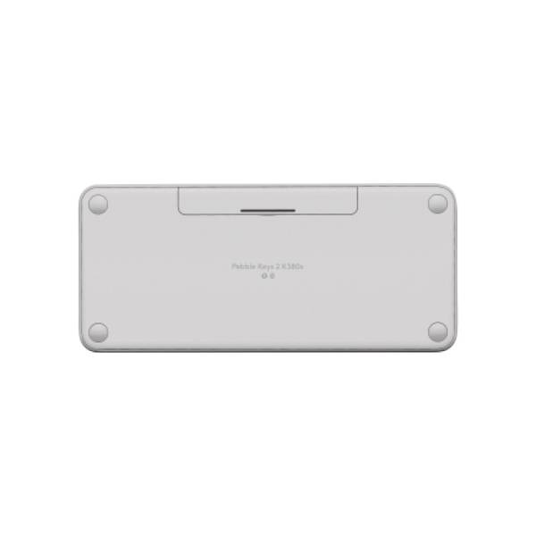 Logitech Pebble Keys 2 K380s, Mini, Kabellos, Bluetooth, Scherenschalter, QWERTY, Weiß-3