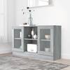 vidaXL Vitrinenschrank Grau Sonoma 120x30,5x70 cm Holzwerkstoff