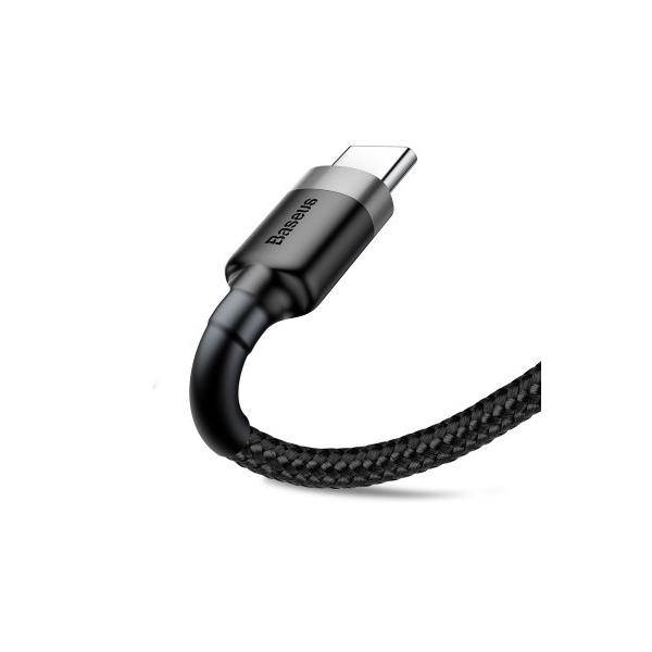 CAFULE - USB-KABEL - USB (M) ZU 24 PIN USB-C (M) - USB 2.0 - 2 A - 3 M - GRAUSCH-3