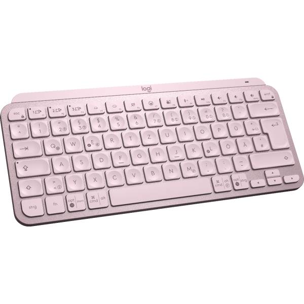 Logitech MX Keys Mini Bluetooth® Tastatur Deutsch, QWERTZ Rose Beleuchtet, Geräuscharme Tasten, Multipair-Funktion, Wied-2