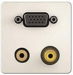 KIND Konnect design - VGA, 7454000551 Video,Audio Blende 1/2 Kabelpeitsche ws-0