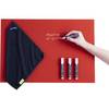 Design-Glasboard-Set ESG-Sicherheitsglas HxB 400 x 600 mm rot. Holtz Office Support GmbH 83629949