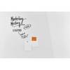 Design-Glasboard-Set ESG-Sicherheitsglas HxB 1000 x 1500 mm brillantweiß. Holtz Office Support GmbH 83630149