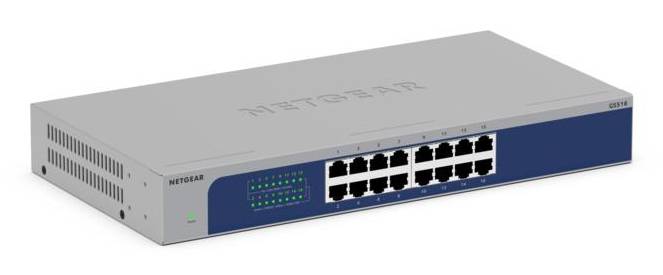 Netgear GS516 - V3 - Switch - unmanaged - 16-4