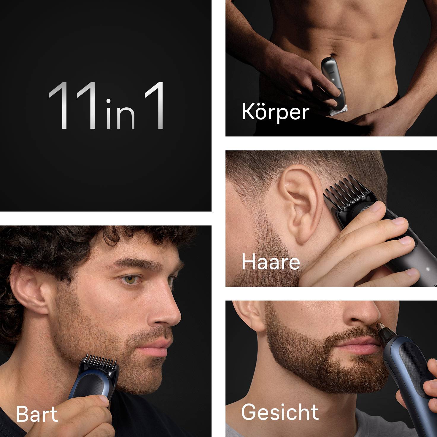 Braun AIO7540, Schwarz, Blau, 0,5 mm, 2,1 cm, Universal, Akku, 120 min-1