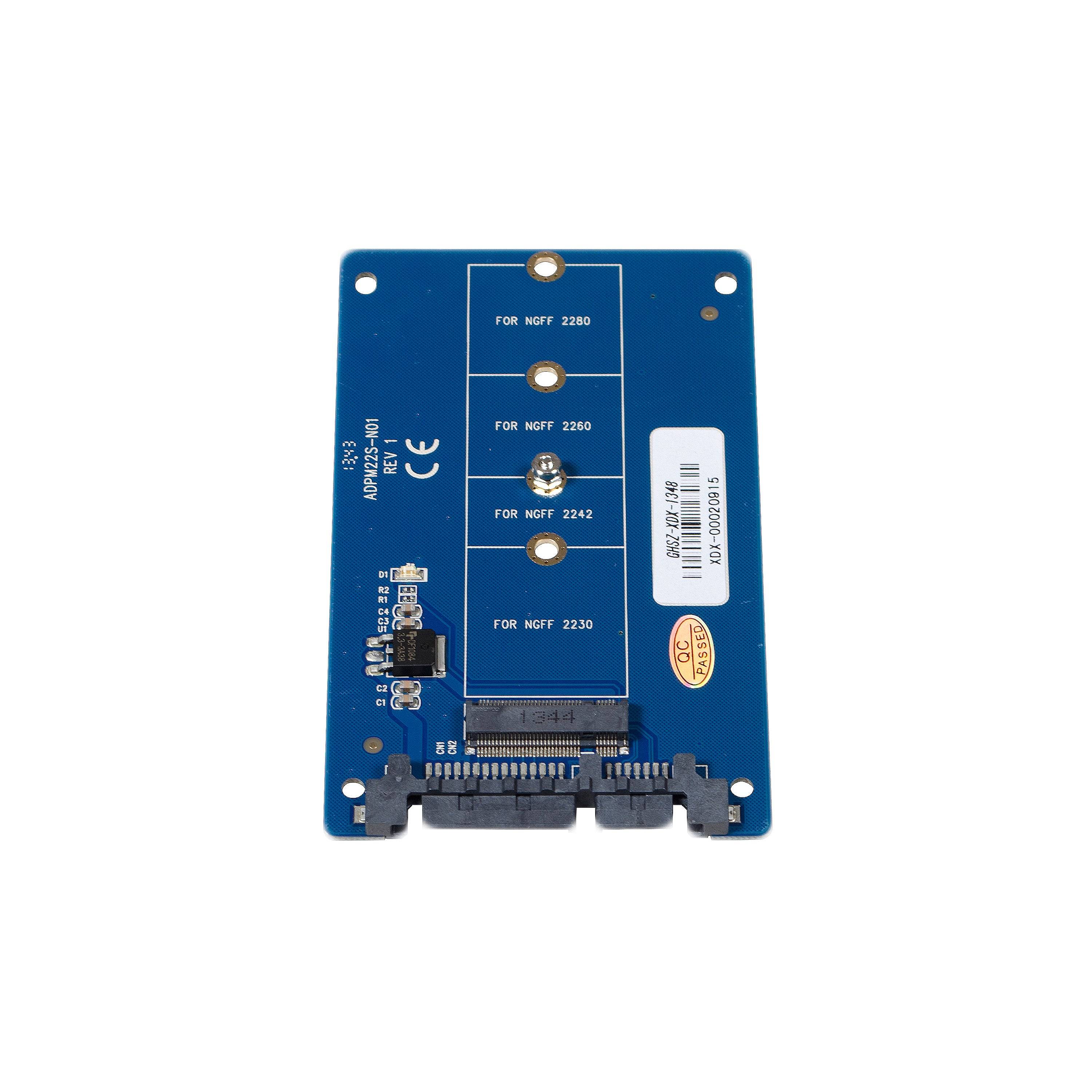 M.2 (NGFF) to SATA Adapter P1051 (SATA DOM, MT-Series, mini HDD)-1