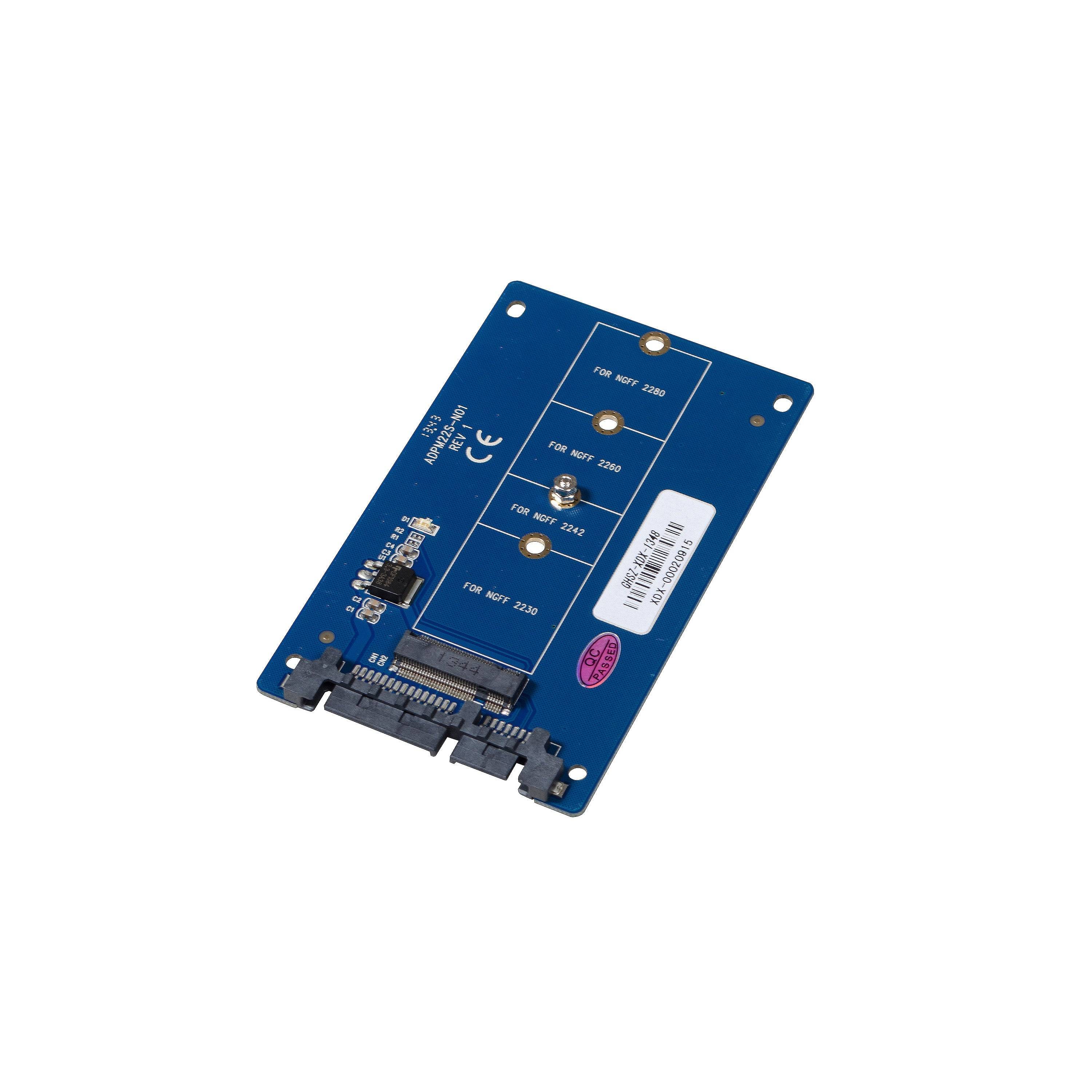 M.2 (NGFF) to SATA Adapter P1051 (SATA DOM, MT-Series, mini HDD)-2