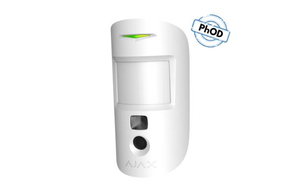 white - IR motion detector - wireless - photo capture for Ajax Hub/Hub2/Hub Plus/Hub Hybrid for Ajax