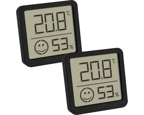 TFA 30.5053.01.02 2er Set black Digitales Thermo Hygrometer-2