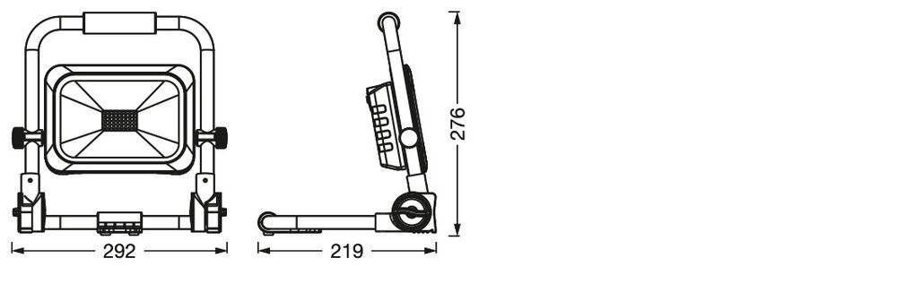 Ledvance Akku-LED-Arbeitsleuchte LED W-1