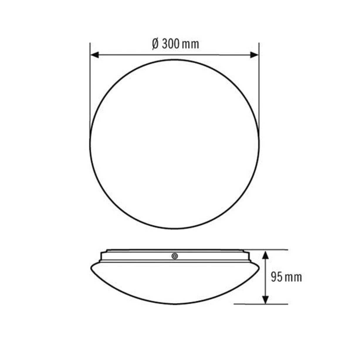 ESYLUX EO10850004 WCLELL LED-Rundleuchte LED LED fest eingebaut Weiß-1